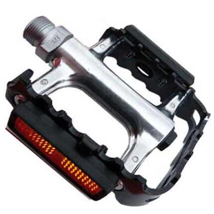 Messingschlager MTB-Pedale VP 63x82, VPcomponents, Aluminium, schwarz/silber