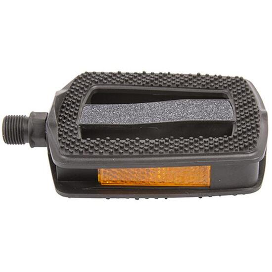 Messingschlager Pedale STEADY BEACH, M-WAVE, Kunststoff, Antirutsch, schwarz