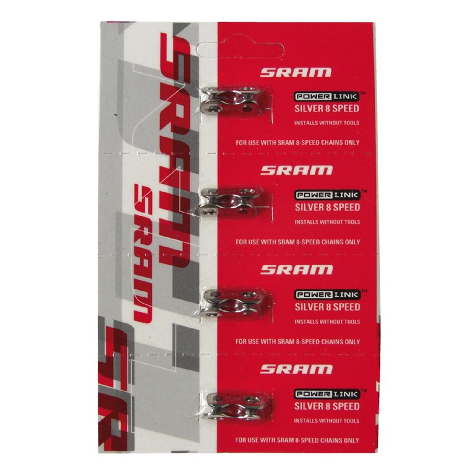 SRAM Sram Kettenverschlussglied Set/4St. Power Link 6/7/8-fach silber
