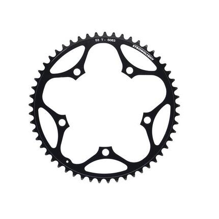 Kettingblad Shimano/Sram/FSA Type S Dural 9/10V 53T Steek 130 Zwart