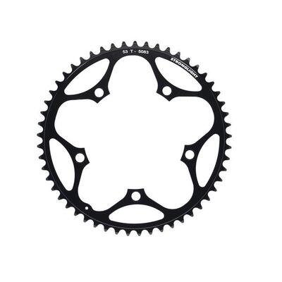 Kettingblad shimano/sram/fsa type s dural 9/10v 53t steek 130 zwart