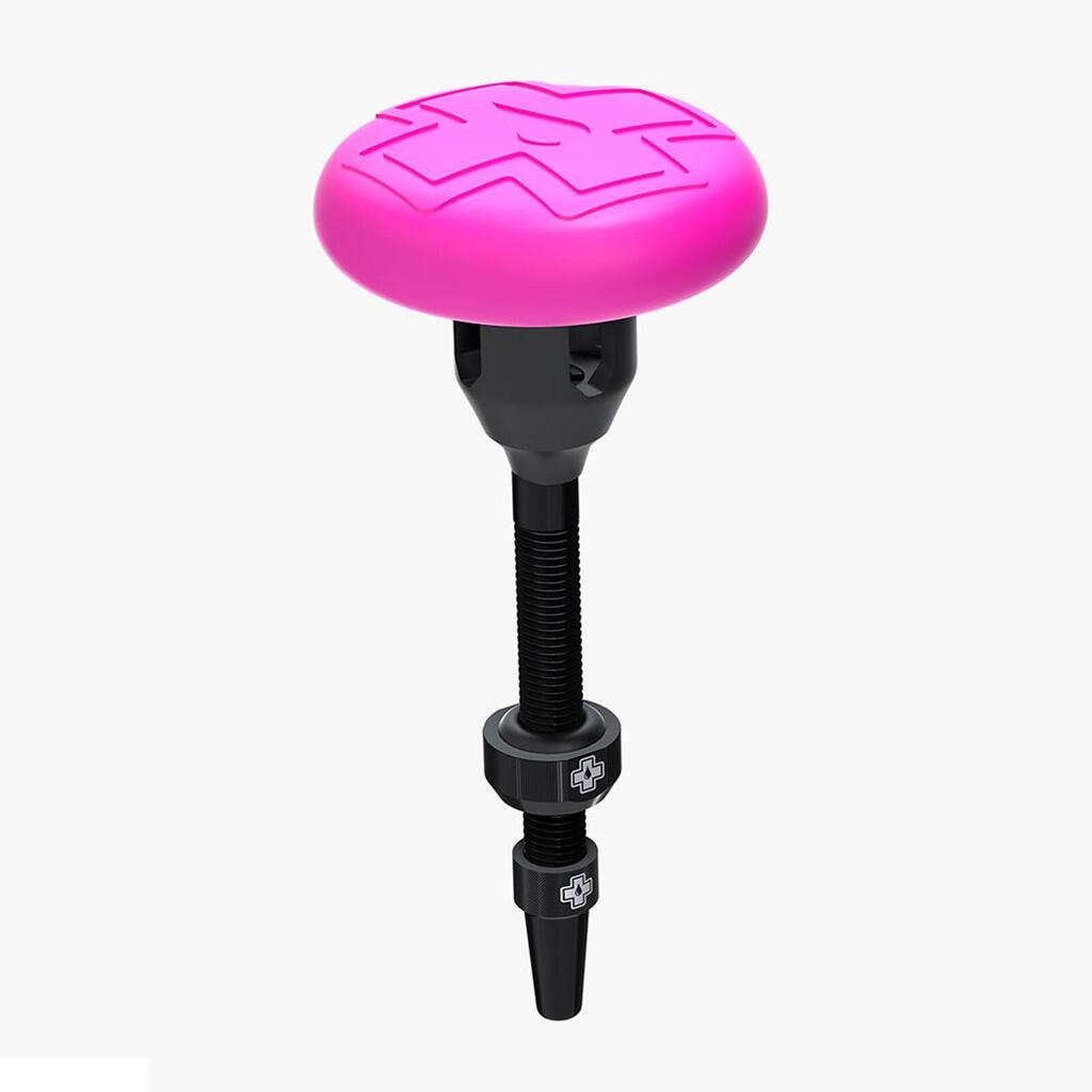 Muc-Off Tubeless Tracker Bracket Pink with 44mm Valves Black