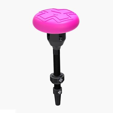 Support pour Tracker Muc-Off TubelessTag Rose avec Valves 44 mm Noir