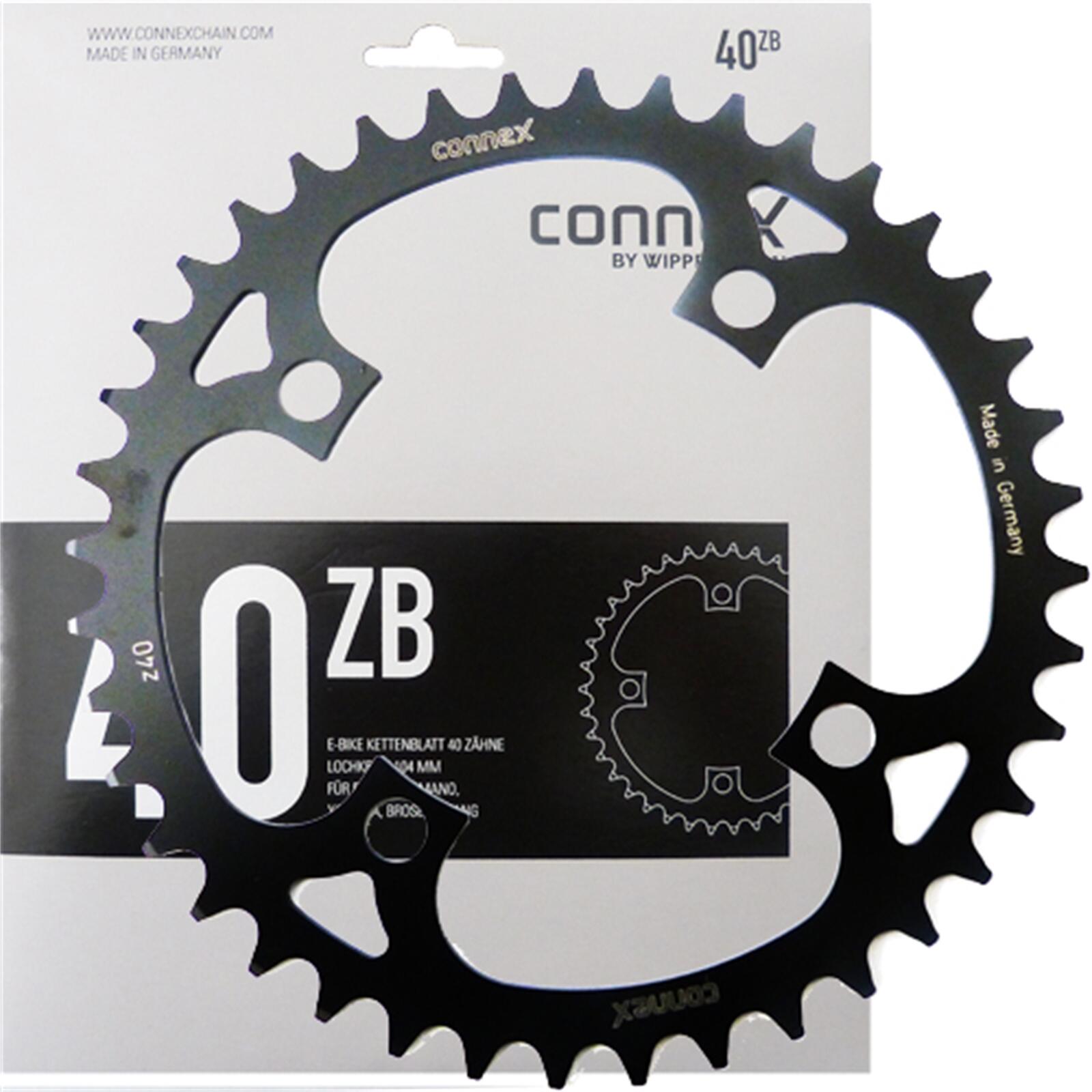 CONNEX Connex Kettenblatt E-Bike 40 Zähne schwarz - passend für Bosch, Shimano, Yama...