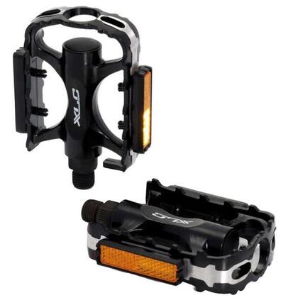 Paires de Pédales Plates XLC PD-M02 Aluminium Noir