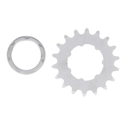 XLC Single Speed Ritzel 1/8",18 Zähne mit Träger matt verchromt