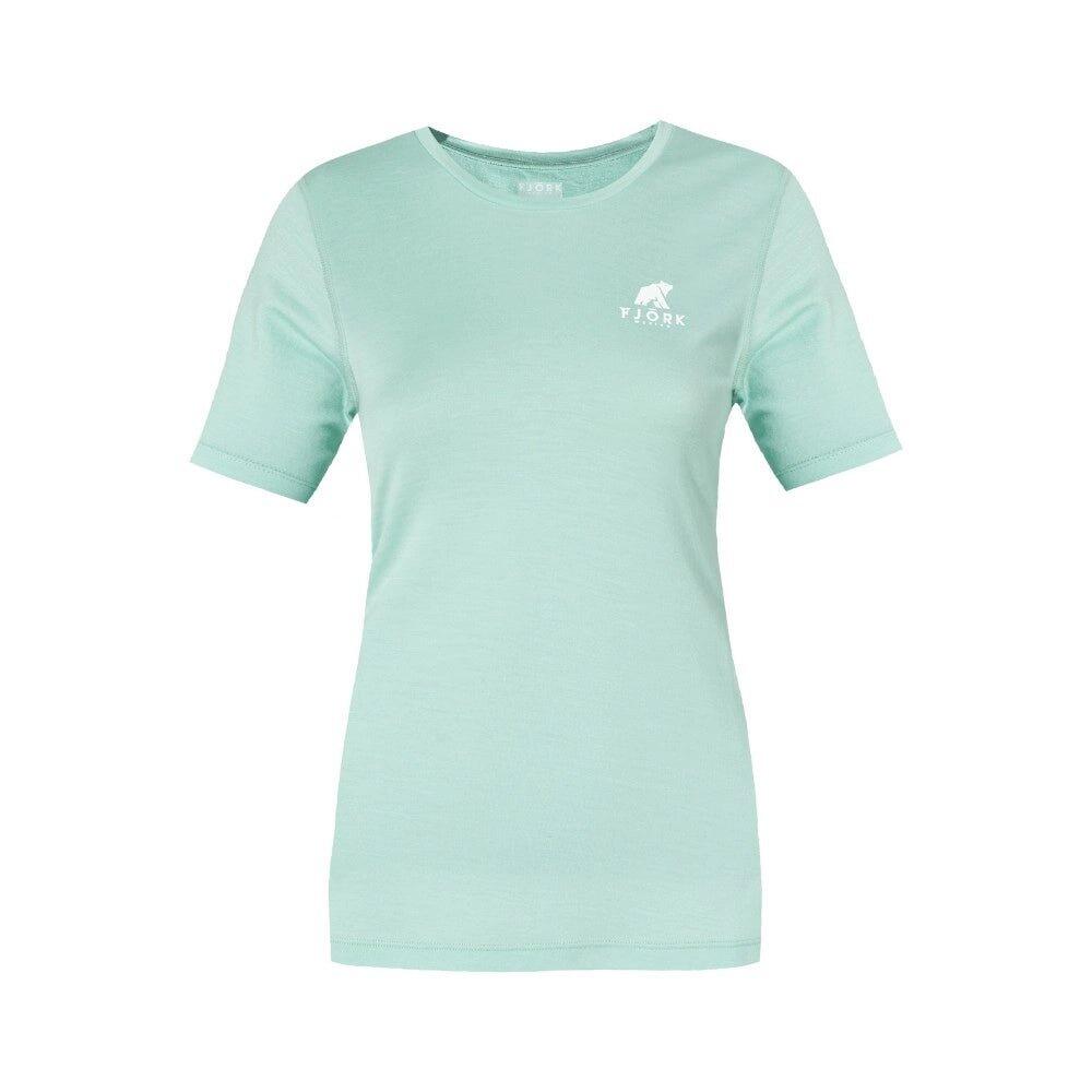 T-shirt da trekking in lana merino da donna 2/2