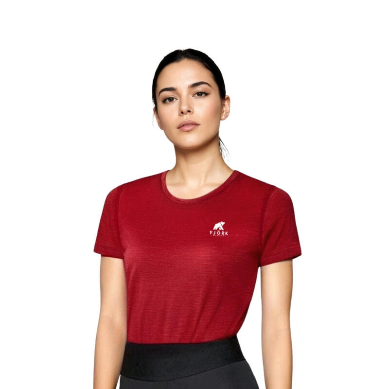 Trekking-T-Shirt aus Merinowolle für Damen