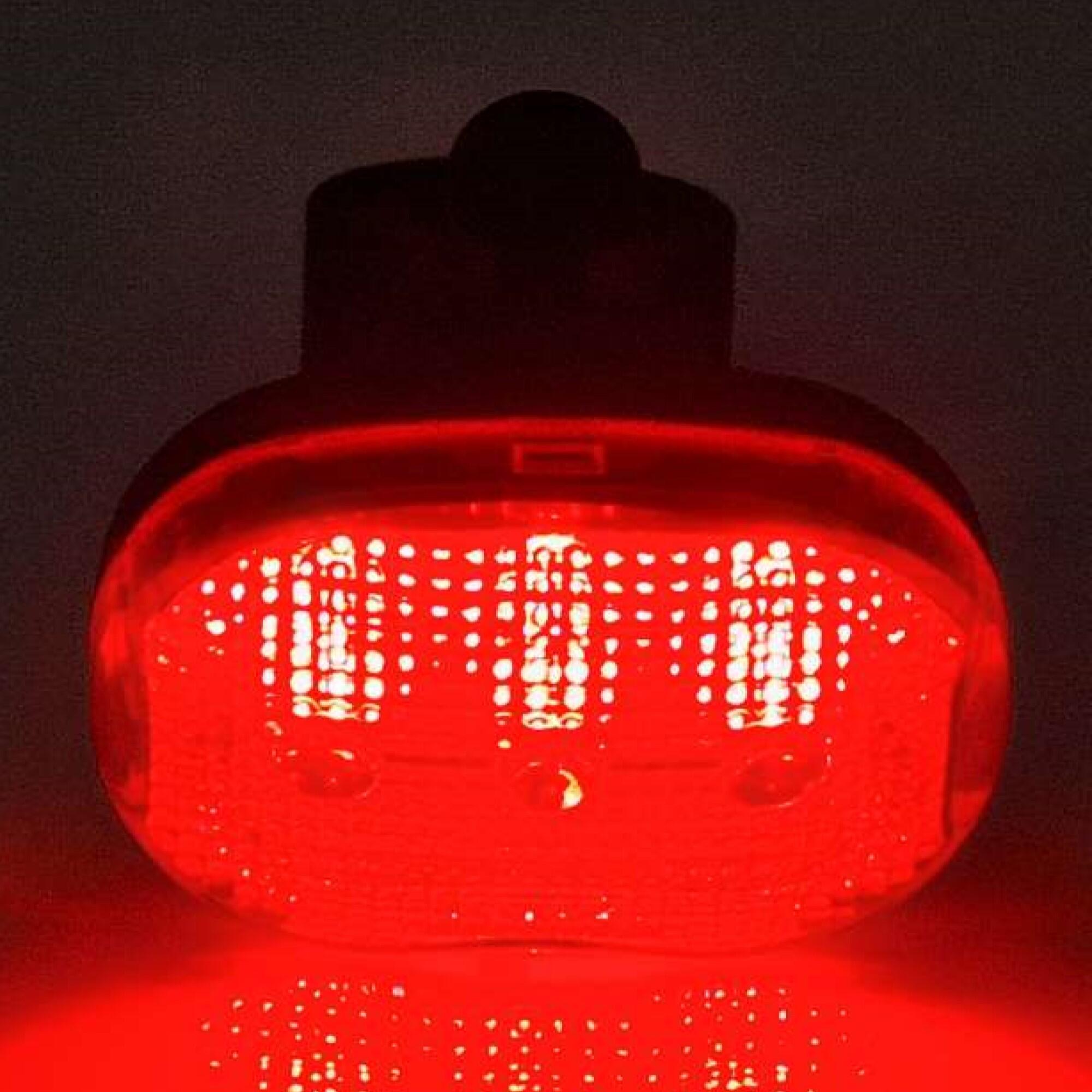 Superbright 3 x Red SMD LEDs AAA Battery Rear Bike/Bicycle Light 6/8