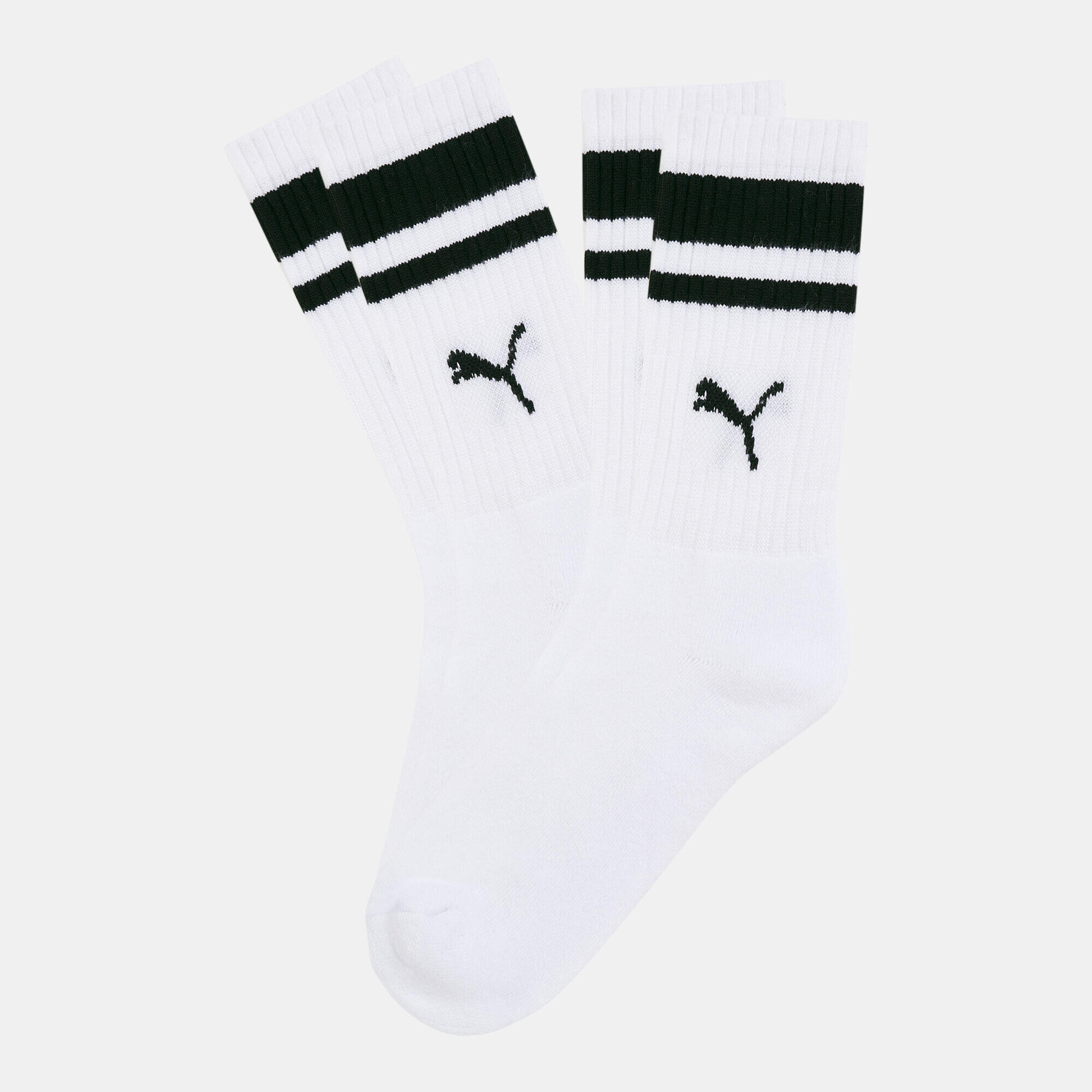 Puma - Chaussettes Unisexe Paquet De 2 Stretch - Chaussettes - Blanc|multicolore - 27/30 - Decathlon