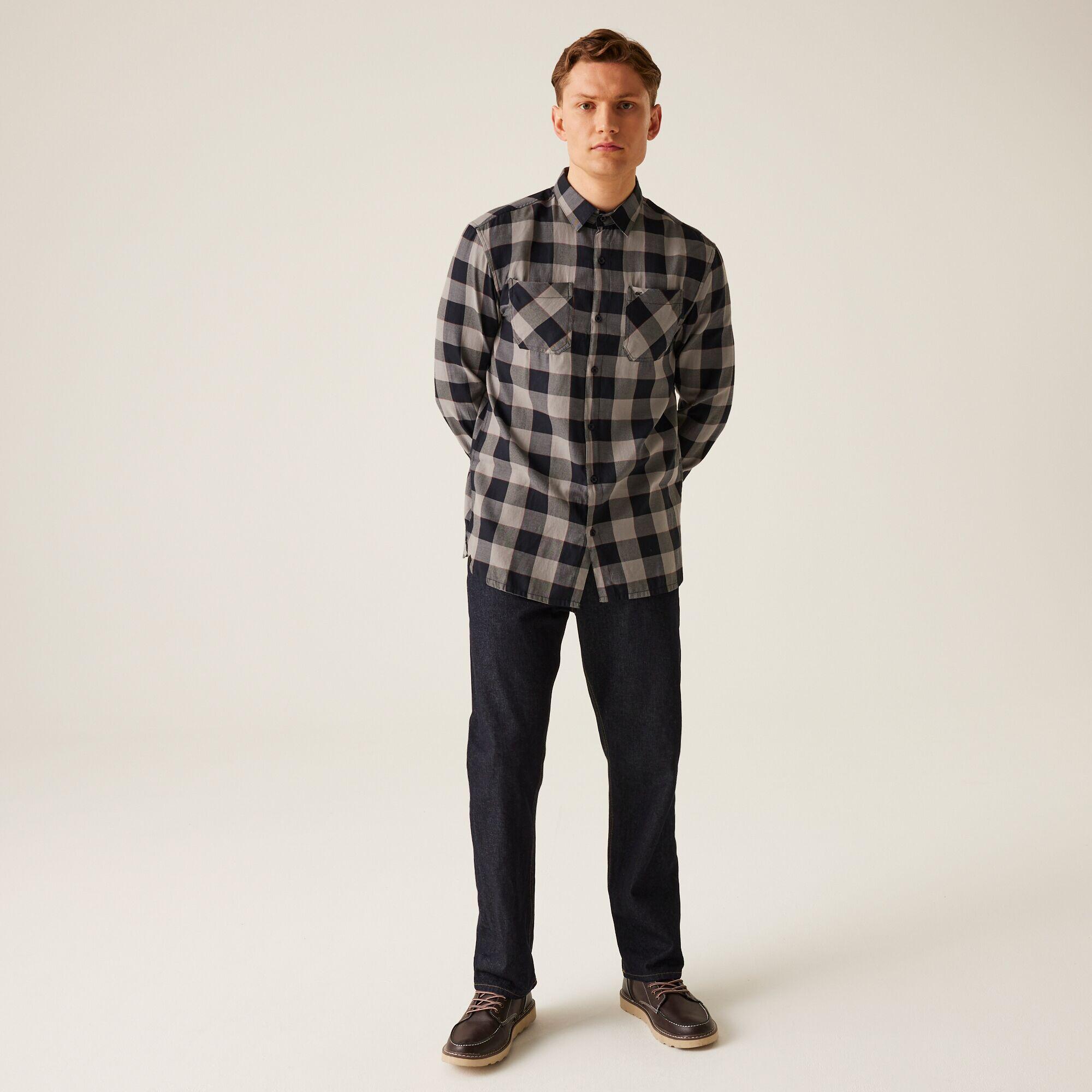 Camisa Senderismo Hombre 100% Algodón Regatta Lance 3/7