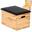 Boîte plyométrique Vira - plinth caisson en bois massif - fabriqué en Allemagne