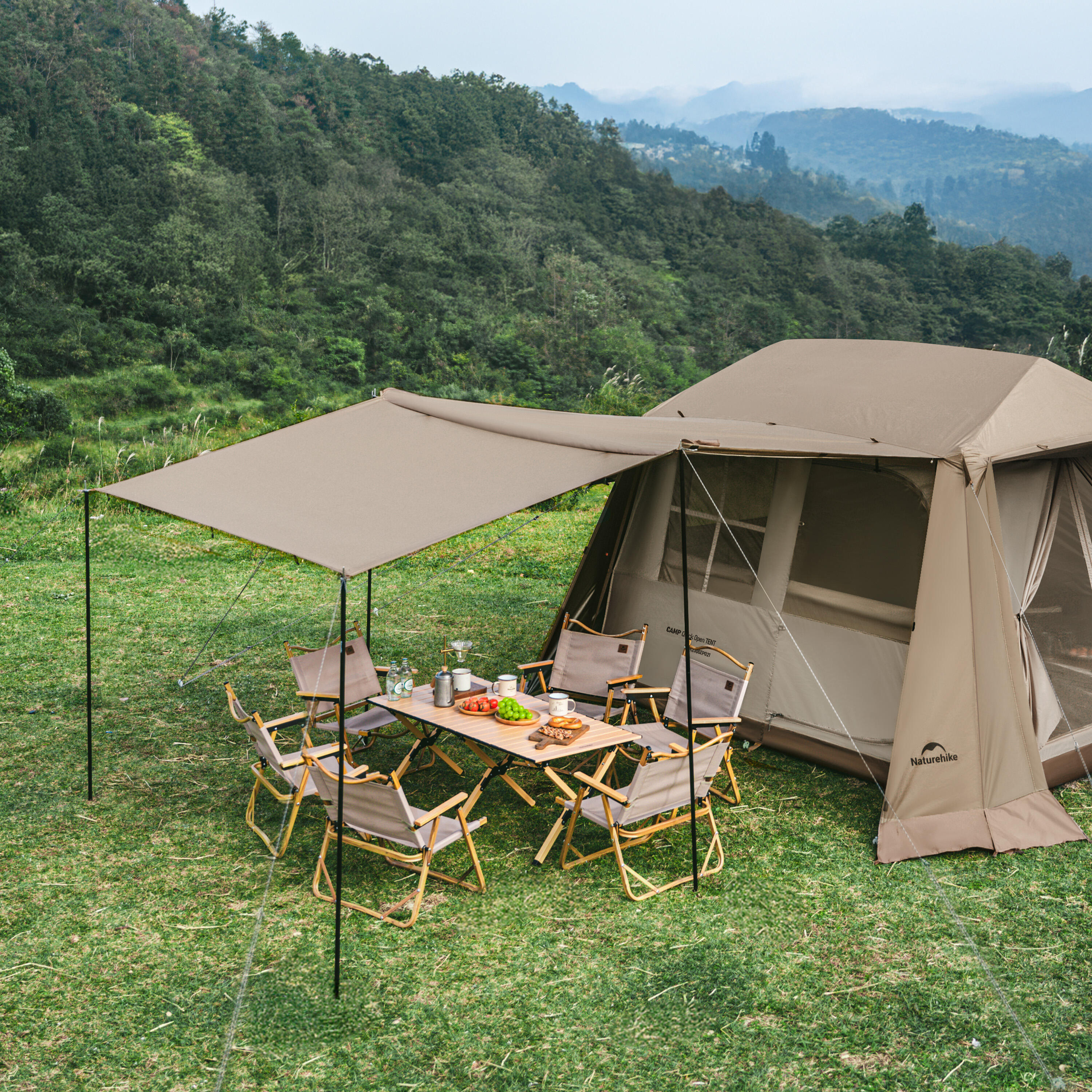 Tienda NatureHike Village 6.0 Plus para 4 personas: cómoda y resistente 5/7