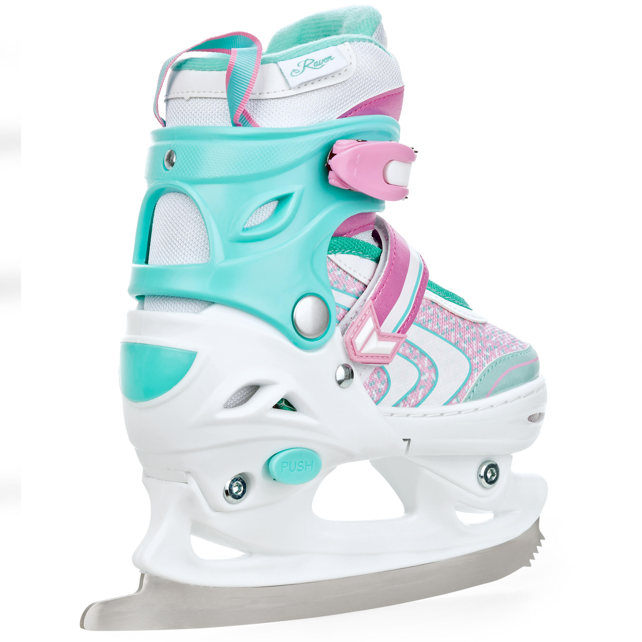 Patins Artísticos Ajustáveis 2 em 1 Raven Lia PLUS Rodas LED luminosas 5/7