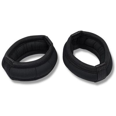 Gewichtsarmbanden van neopreen met metaalvulling 2*0,1 kg