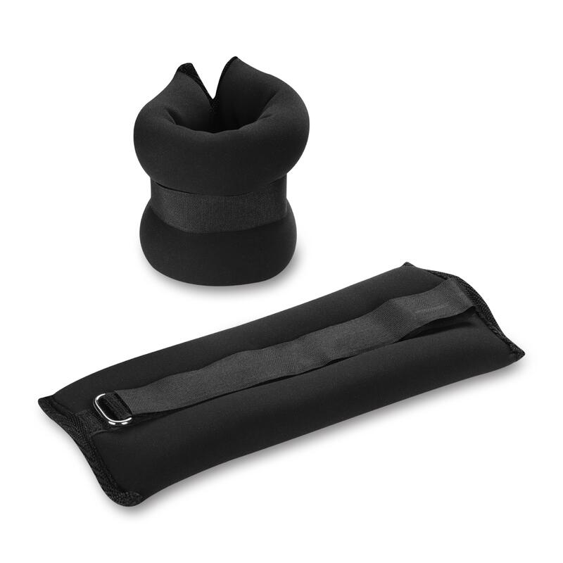 Halteres Pesos de Tornozelo e Pulso em Neoprene INDIGO 2*0,5 kg Preto