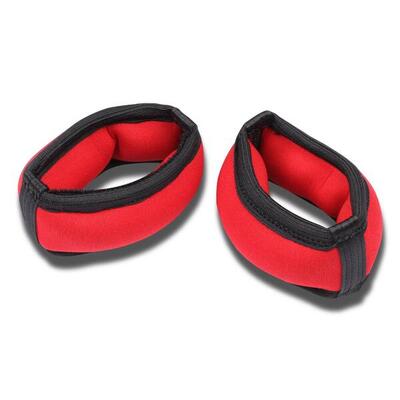 Gewichtsarmbanden van neopreen met metaalvulling 2*0,1 kg