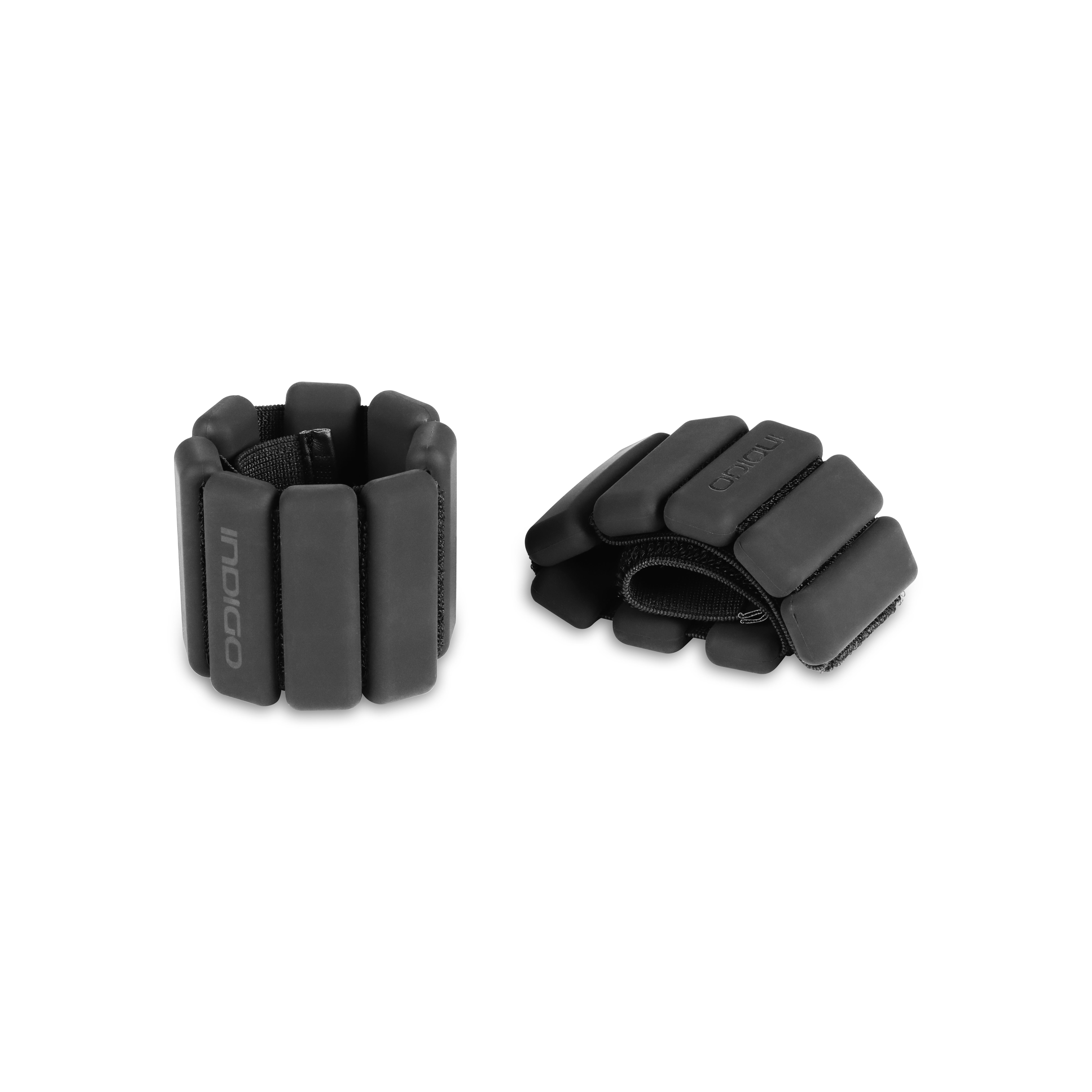 Caneleiras Halteres de Silicone ACTIVE INDIGO 2*0,45 kg Preto