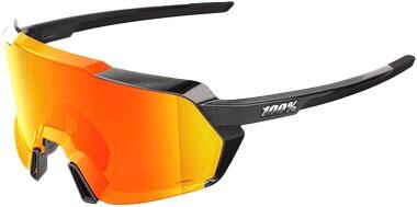 100% Glasses Korbin - Gloss Metallic Black - HiPER Red Multilayer Mirror Lens