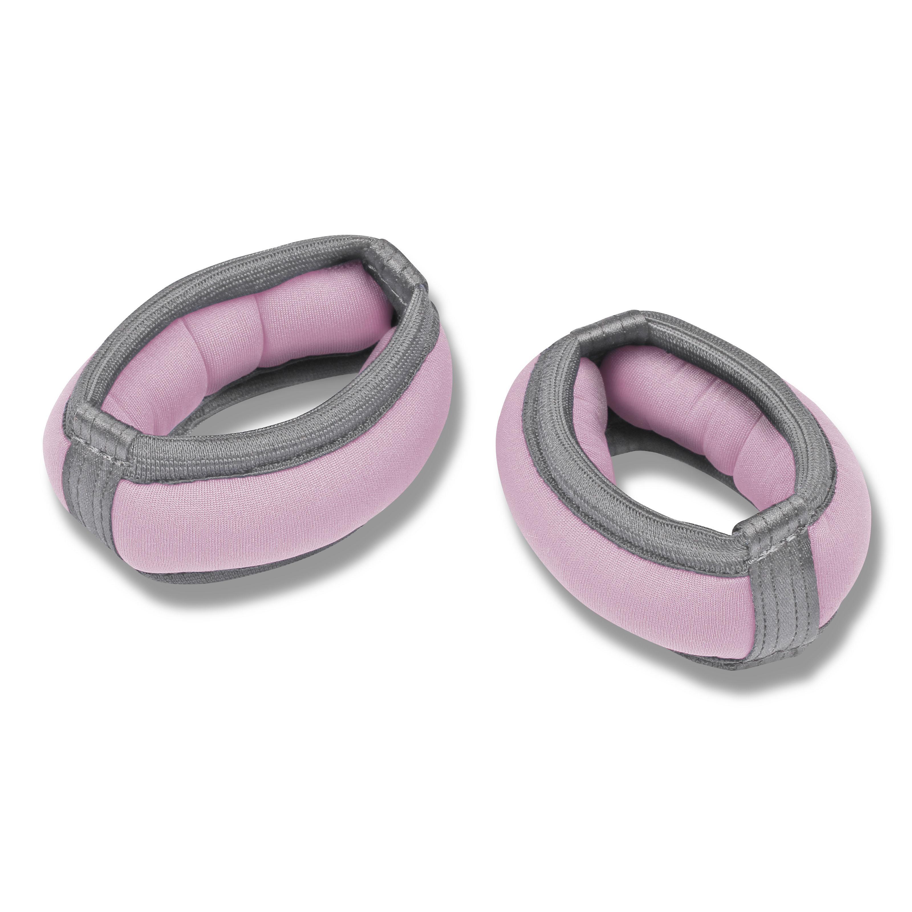 Indigo Sports - Bracelets Lestés En Néoprène Avec Remplissage De Miette De Métal 2*0,1 Kg - Haltères Reglable - Violet - 100 G - Decathlon