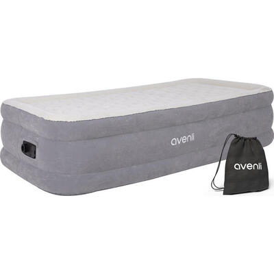 Avenli Selbstaufblasendes Luftbett / Campingmatratze Grau 191 x 99 x 46 cm
