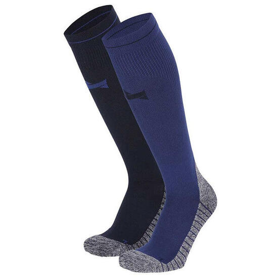 Xtreme Chaussettes de compression de course à pied 2 paires Multicolore Blue