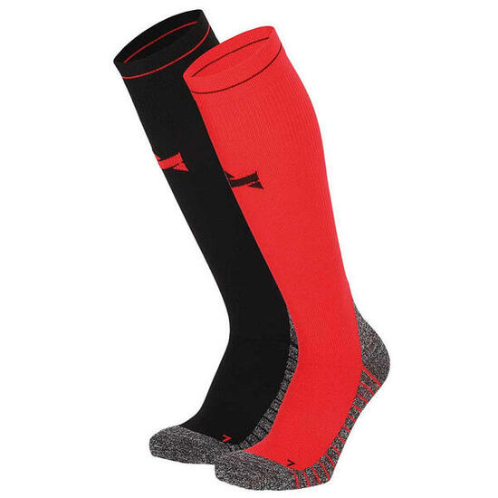 Xtreme Chaussettes de compression de course à pied 2 paires Multicolore Rouge