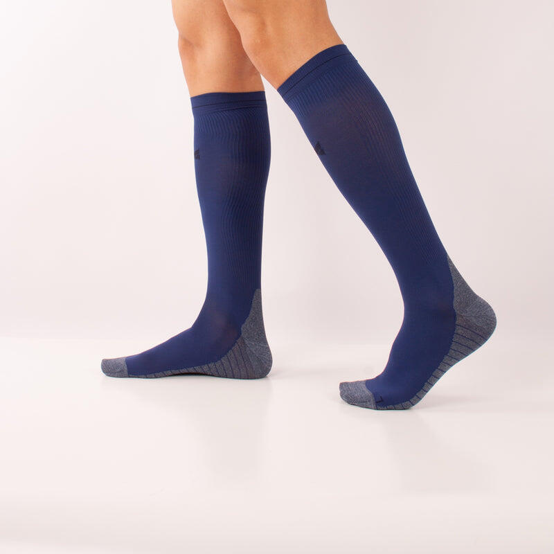 Xtreme Chaussettes de compression de course à pied 2 paires Multicolore Blue