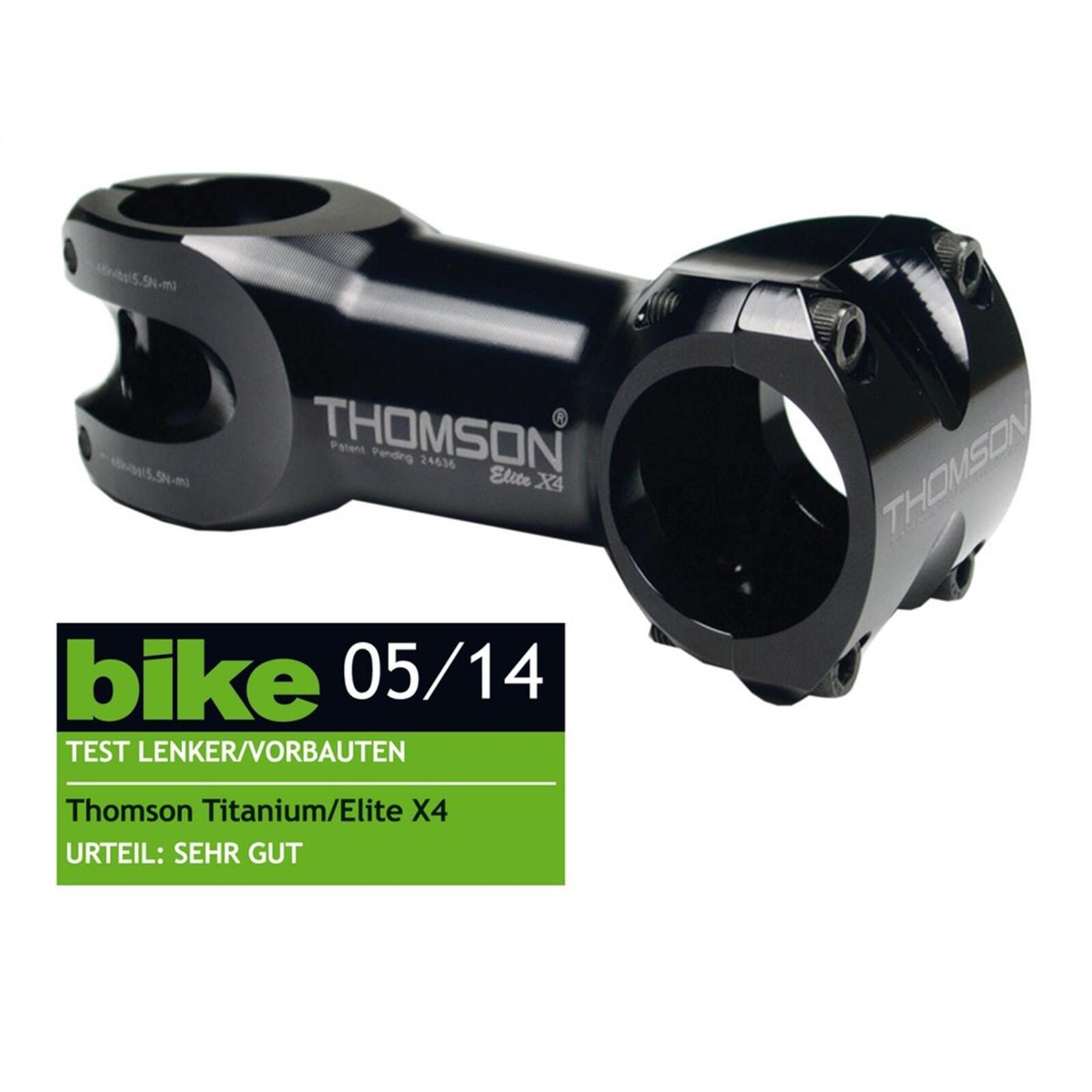 THOMSON Elite X4 stuurpen 31.8mm 0° - zwart