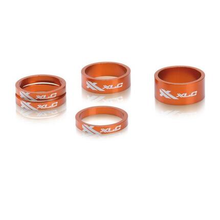 Kit d'entretoises de Direction XLC A-Head AS-A02 1"1/8 Orange