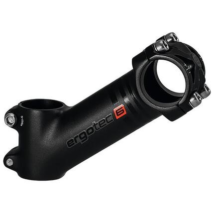 Ergotec A-Head Vorbau High Piranha 2 Alu, schwarz, 1 1/8",Ø 31,8mm,130mm, 35°