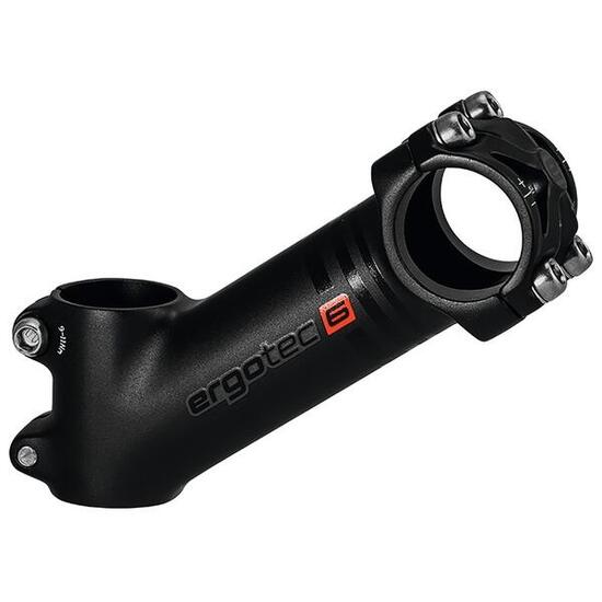 Ergotec A-Head Vorbau High Piranha 2 Alu, schwarz, 1 1/8",Ø 31,8mm,130mm, 35°