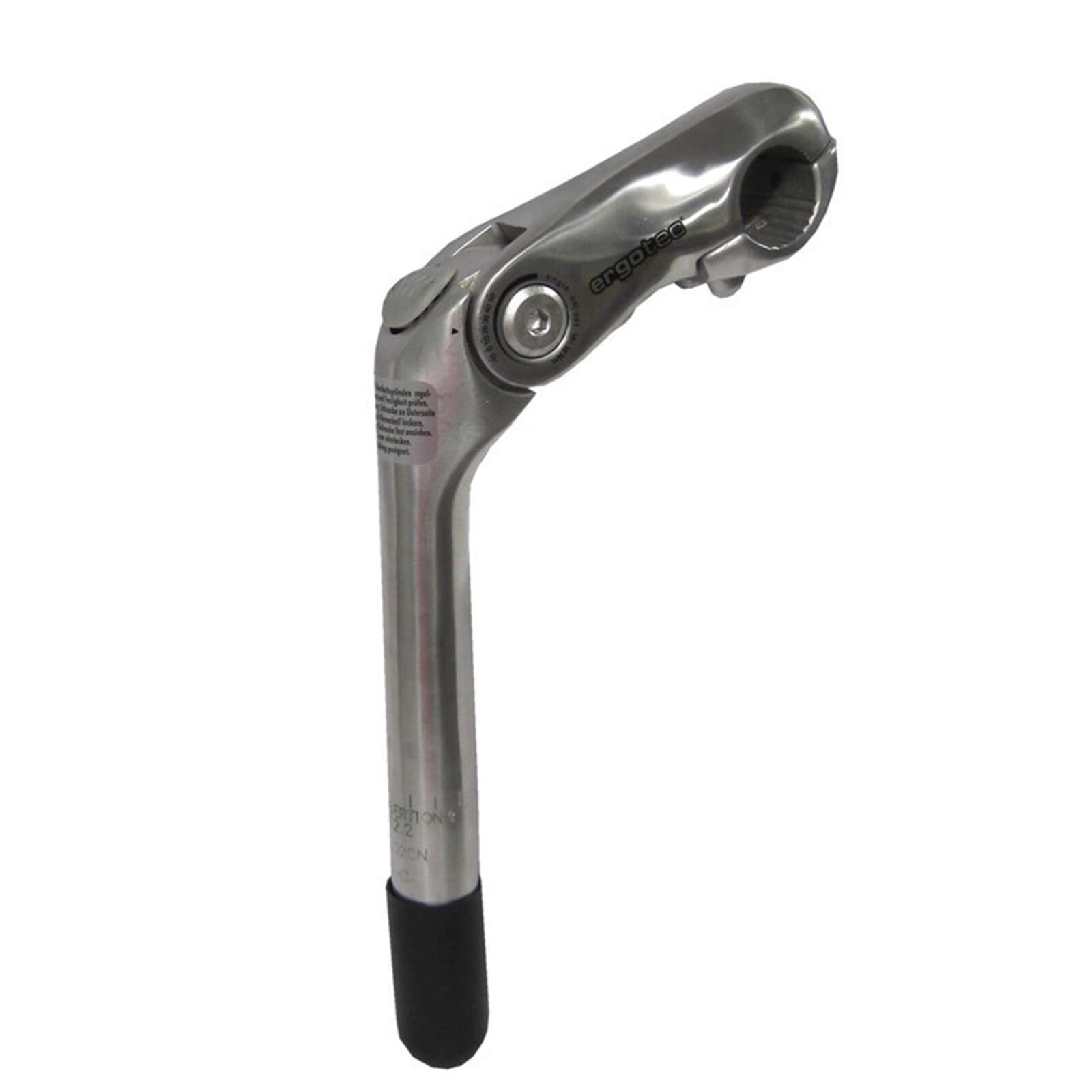 ERGOTEC Ergotec Vorbau Kobra Vario SL 180mm/90mm Alu, silber, -10/+50°, 1", Ø 22,2mm