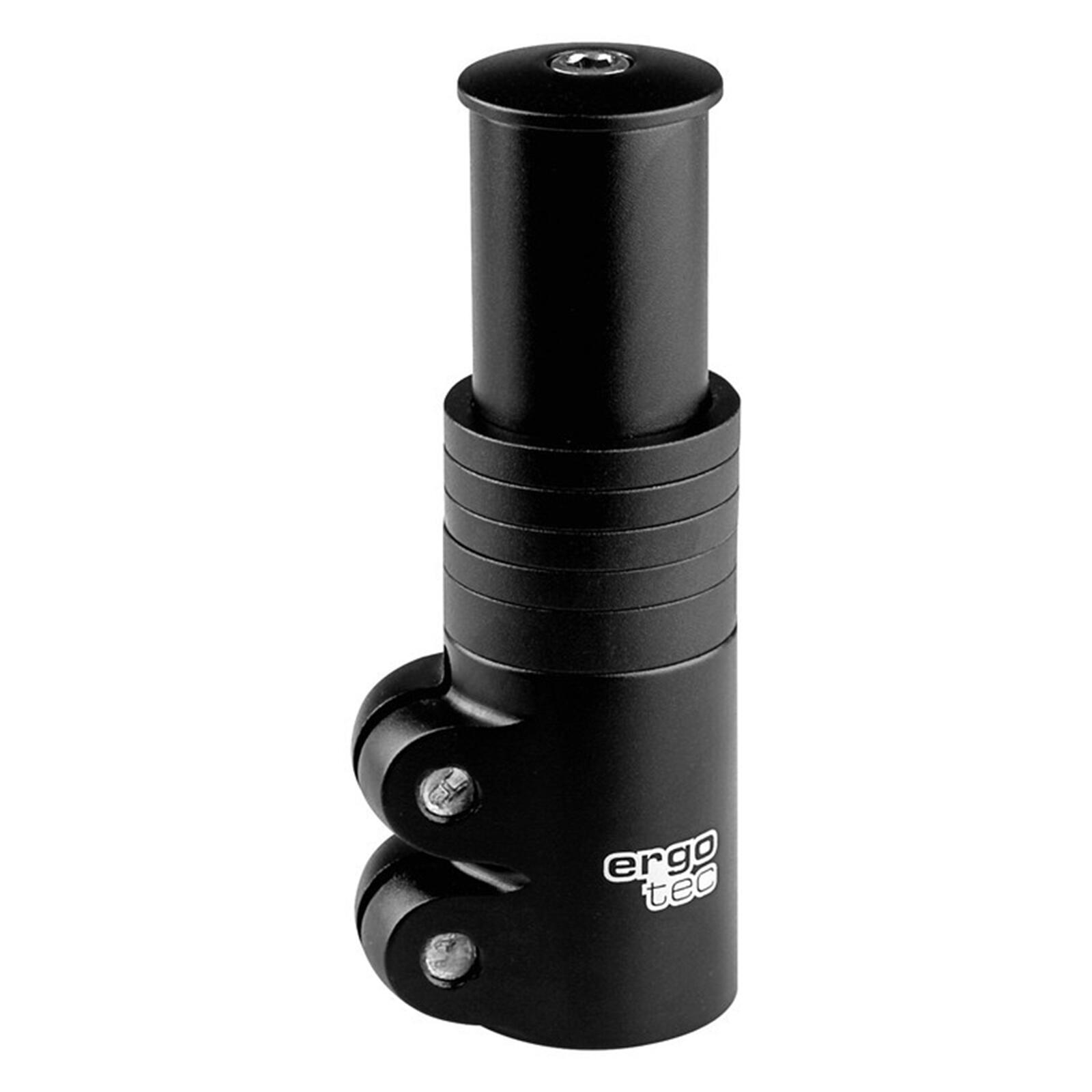 ERGOTEC Stuurpen verlenger Ahead 3 - 1-1/8" AL6061 T6 - zwart gezandstraald