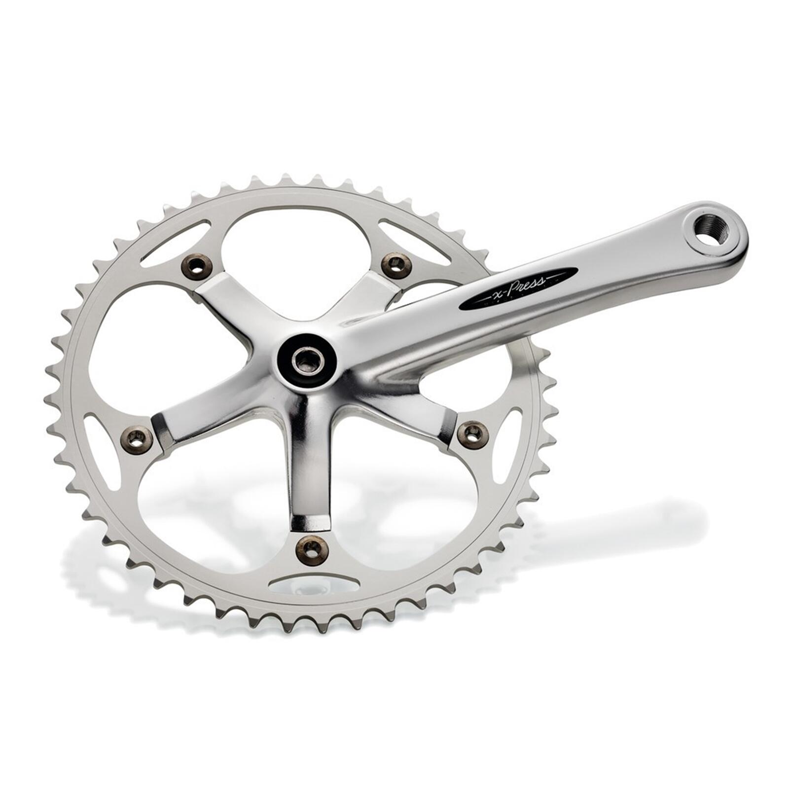 MICHE X Press track crank con ingranaggio - argento