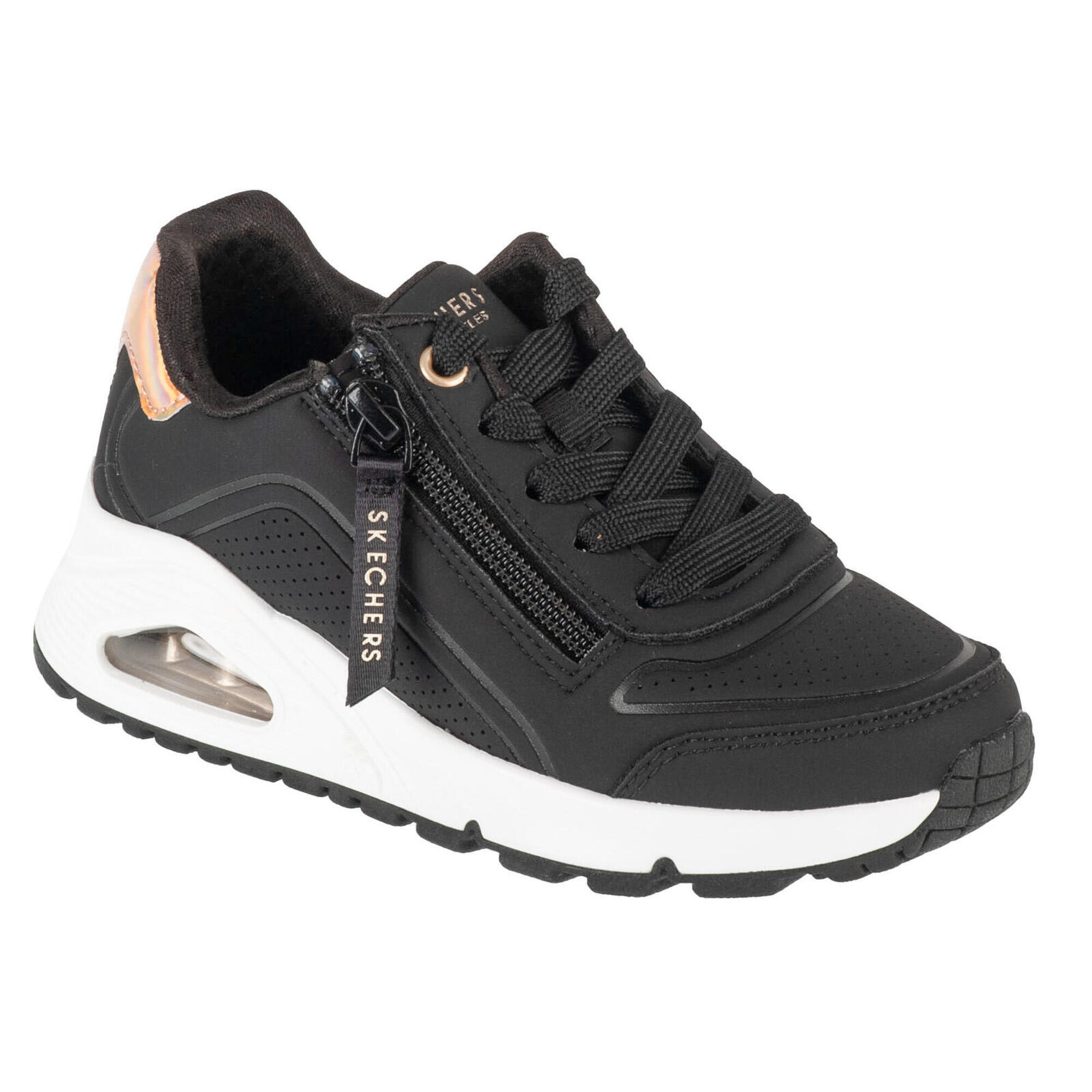 Skechers - Sneakers Pour Filles Uno Gen1 - Zip And Stride - Baskets - Noir - 29 - Decathlon