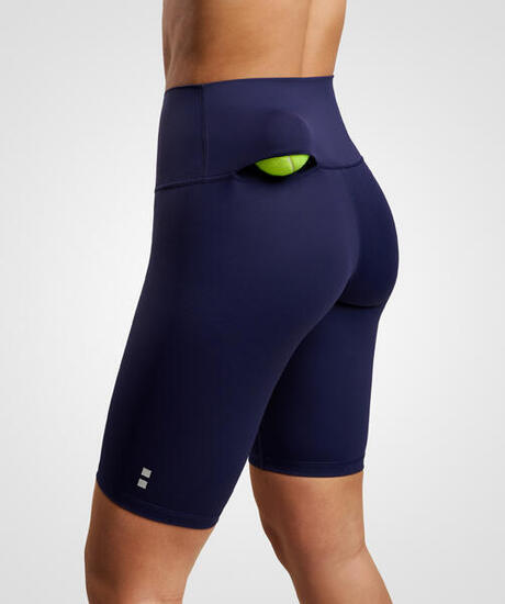 Smart Legging Short de Tennis/Padel avec Poche à Balle Femme - Bleu Marine
