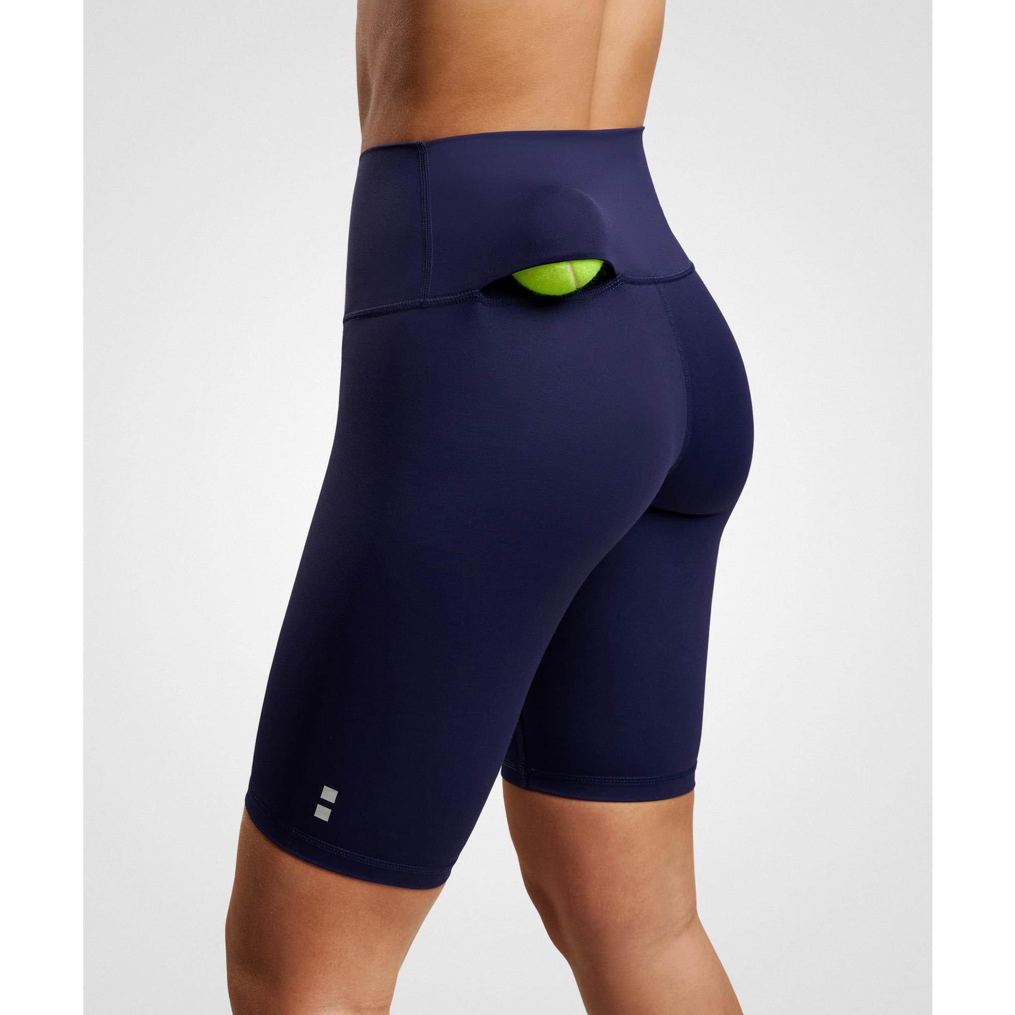 Biker Calções de Ténis/Padel Smart com Bolso de Bola Mulher Azul Marinho