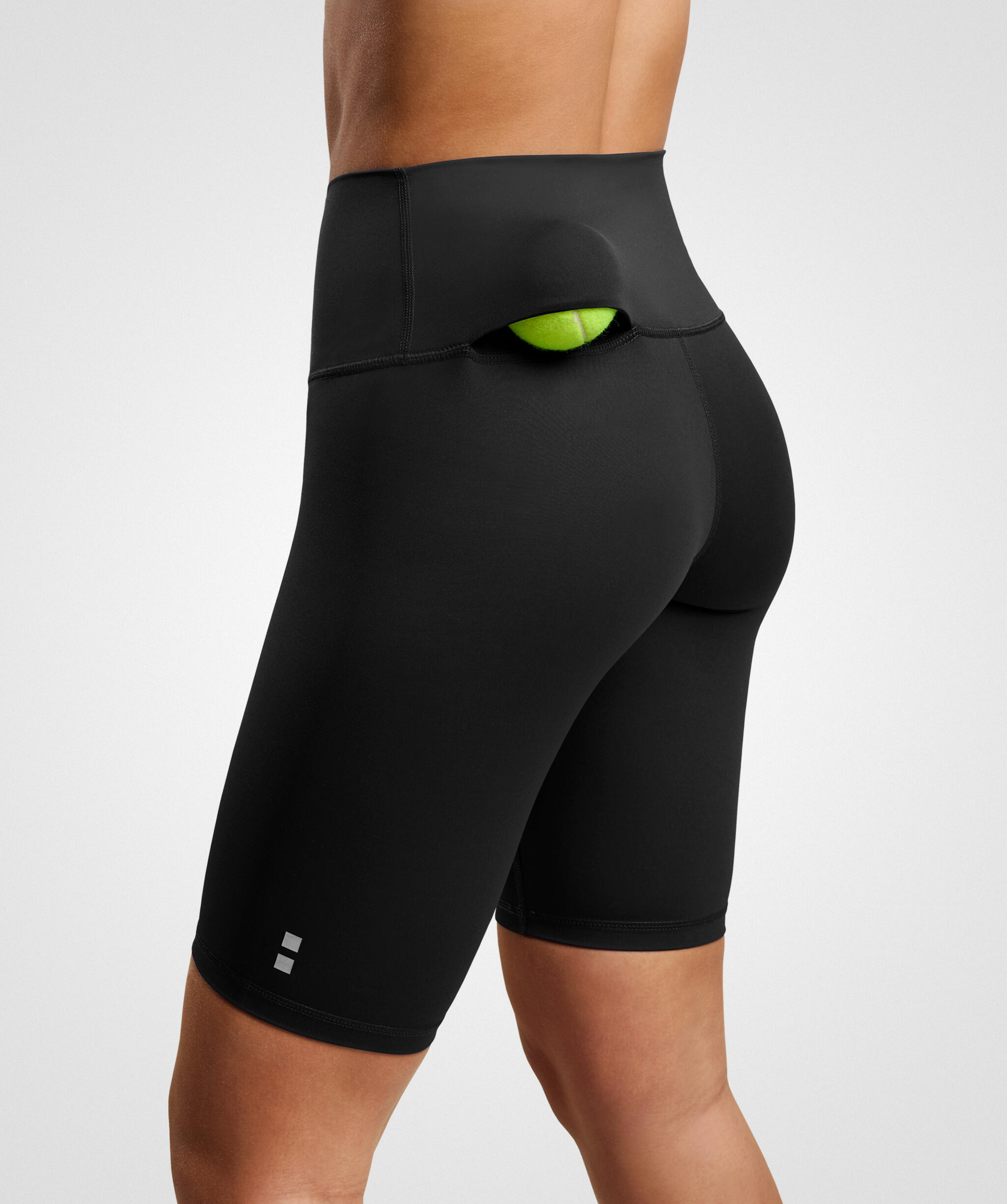 NORDICDOTS Smart Tennis/Padel Short Legging met Balzak Dames Zwart