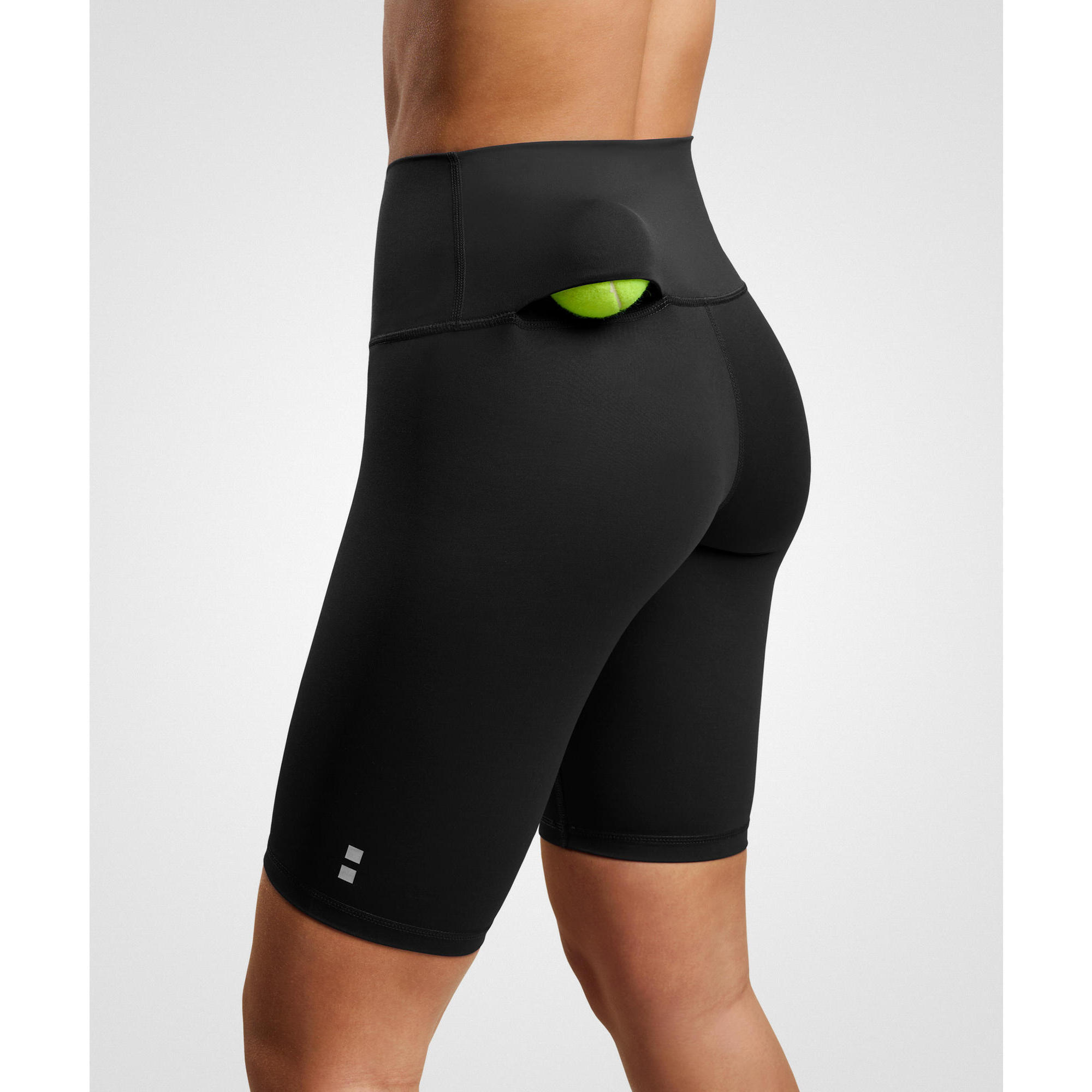 Biker Calções de Ténis/Padel Smart com Bolso de Bola Mulher Preto
