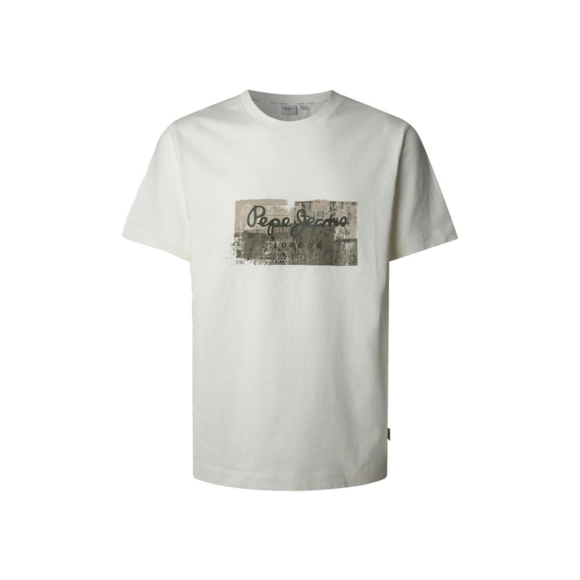 Pepe Jeans - T-shirt Pour Homme Pepe Jeans Dalter Blanc - T-shirt Manches Courtes - Blanc - 40 M - Decathlon