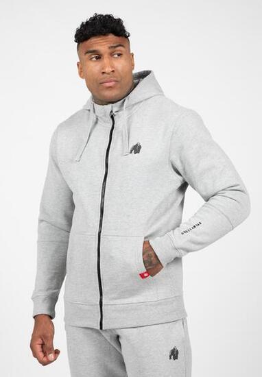 Leon Sweat à capuche zippé - Grau