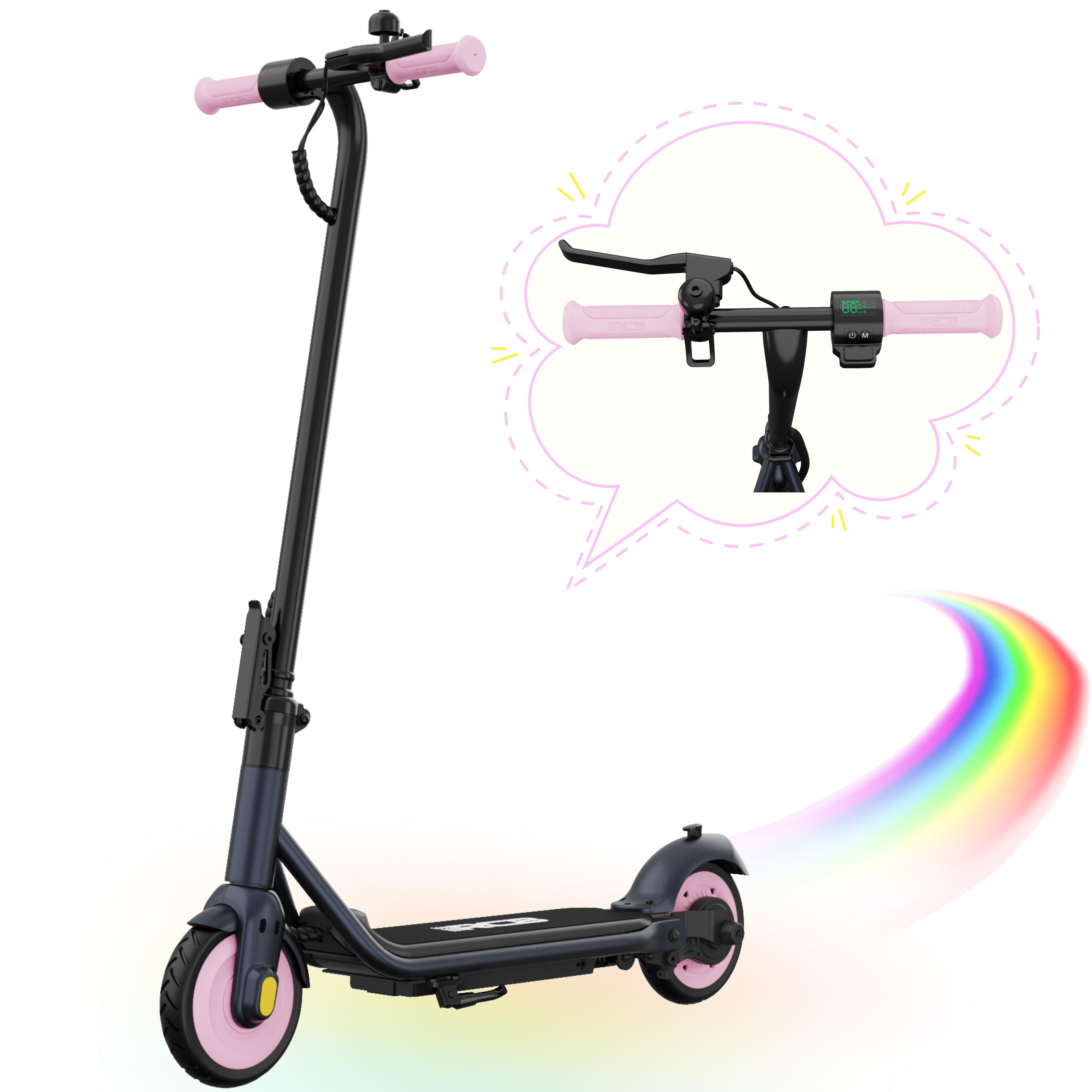 Patinete Elétrico Dobrável para Crianças RCB-R7X-Rosa