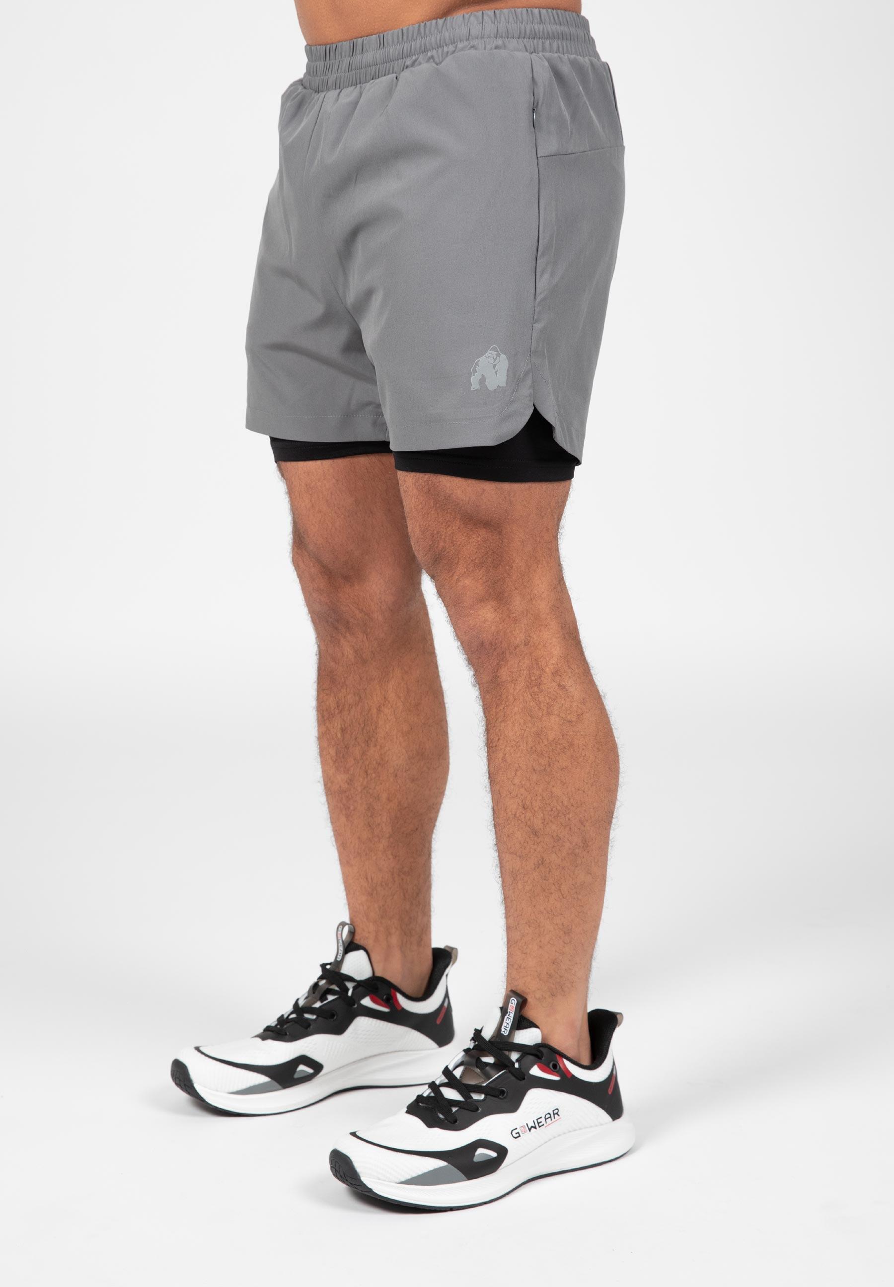 Cortez 2-in-1 Shorts - Antraciet 1/6