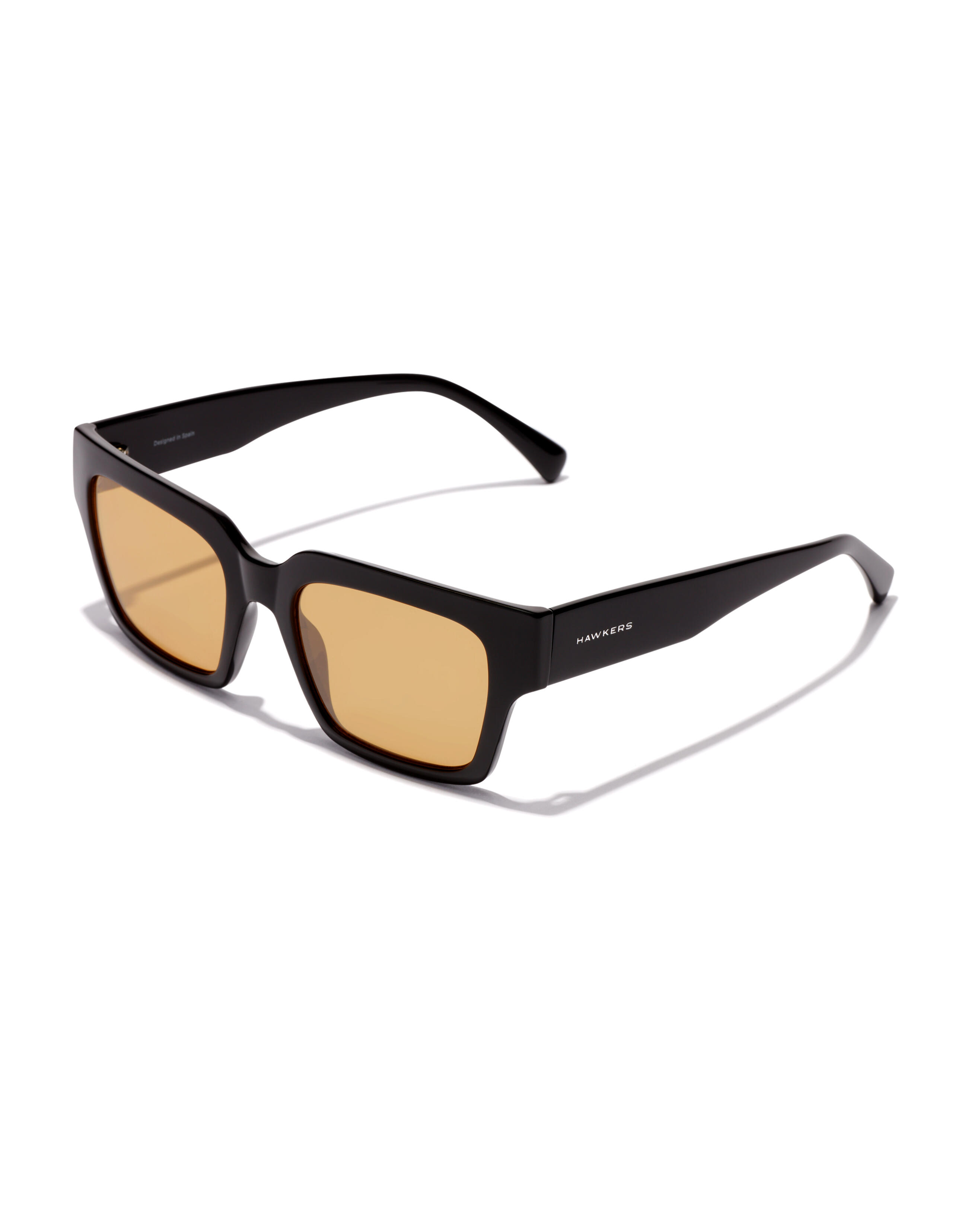 HAWKERS HAWKERS - Gafas de Sol para Hombre y Mujer MATE - BLACK MUSTARD ECO