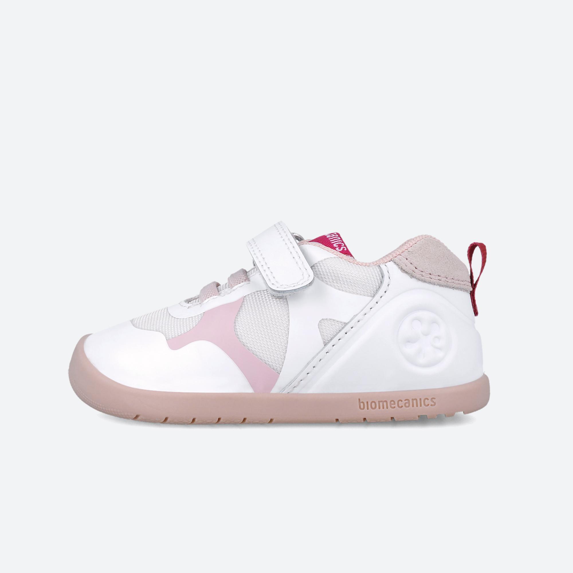 Zapatillas Pimeros Pasos Barefoot Bebé Niña Biomecanics 252163D Blanco Adherente 6/7