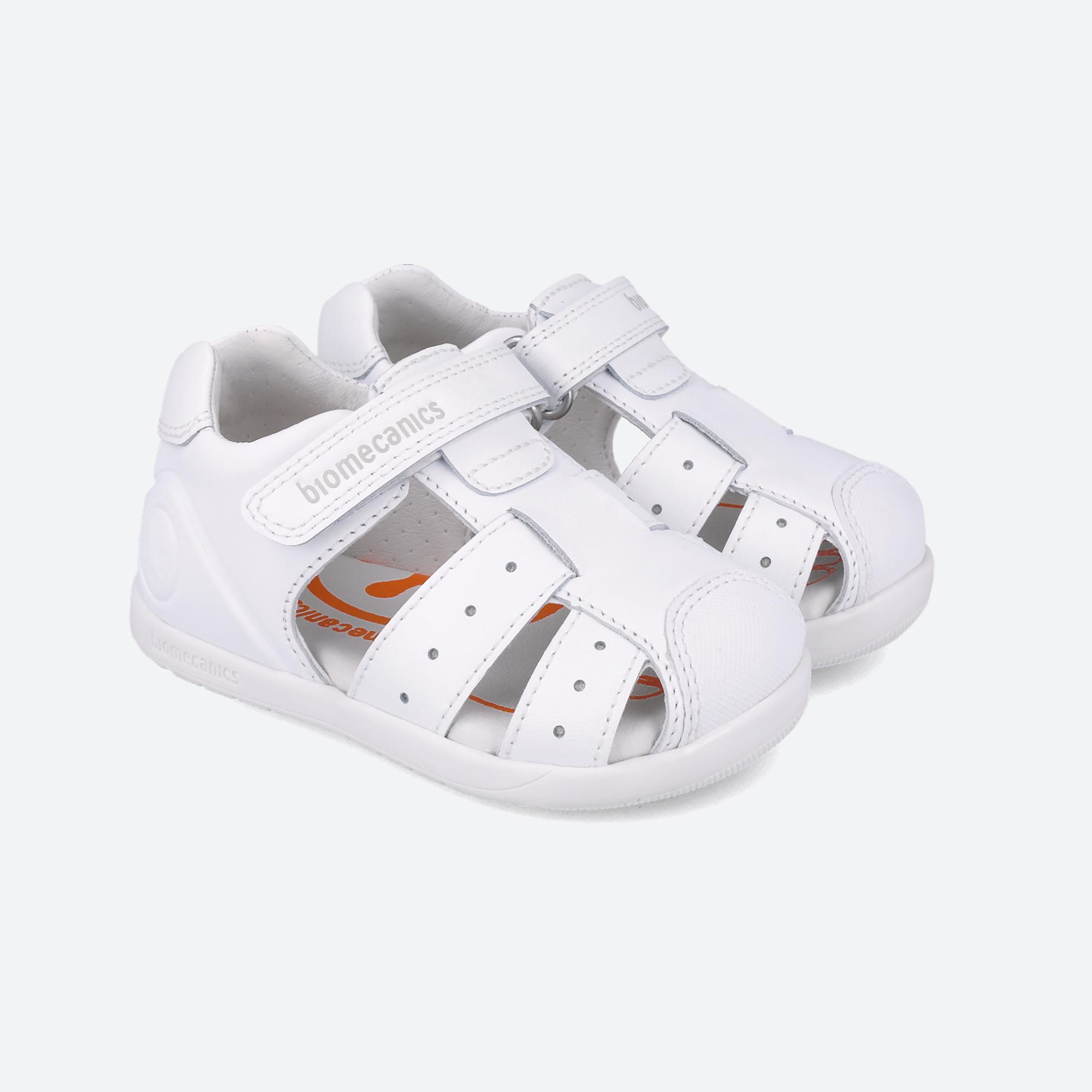 Sandalias Barefoot Bebé Biomecanics 252164A Blancas Cierre adherente 2/7