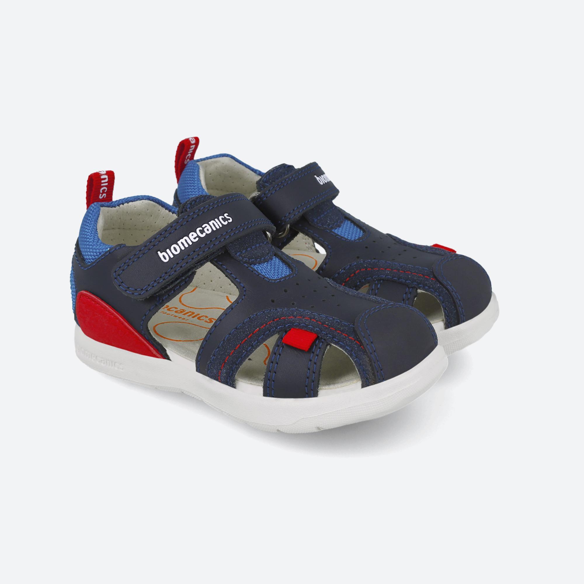 Sandalias Cerradas Niño Biomecanics 252213A Azul marino Cierre Adherente 2/6
