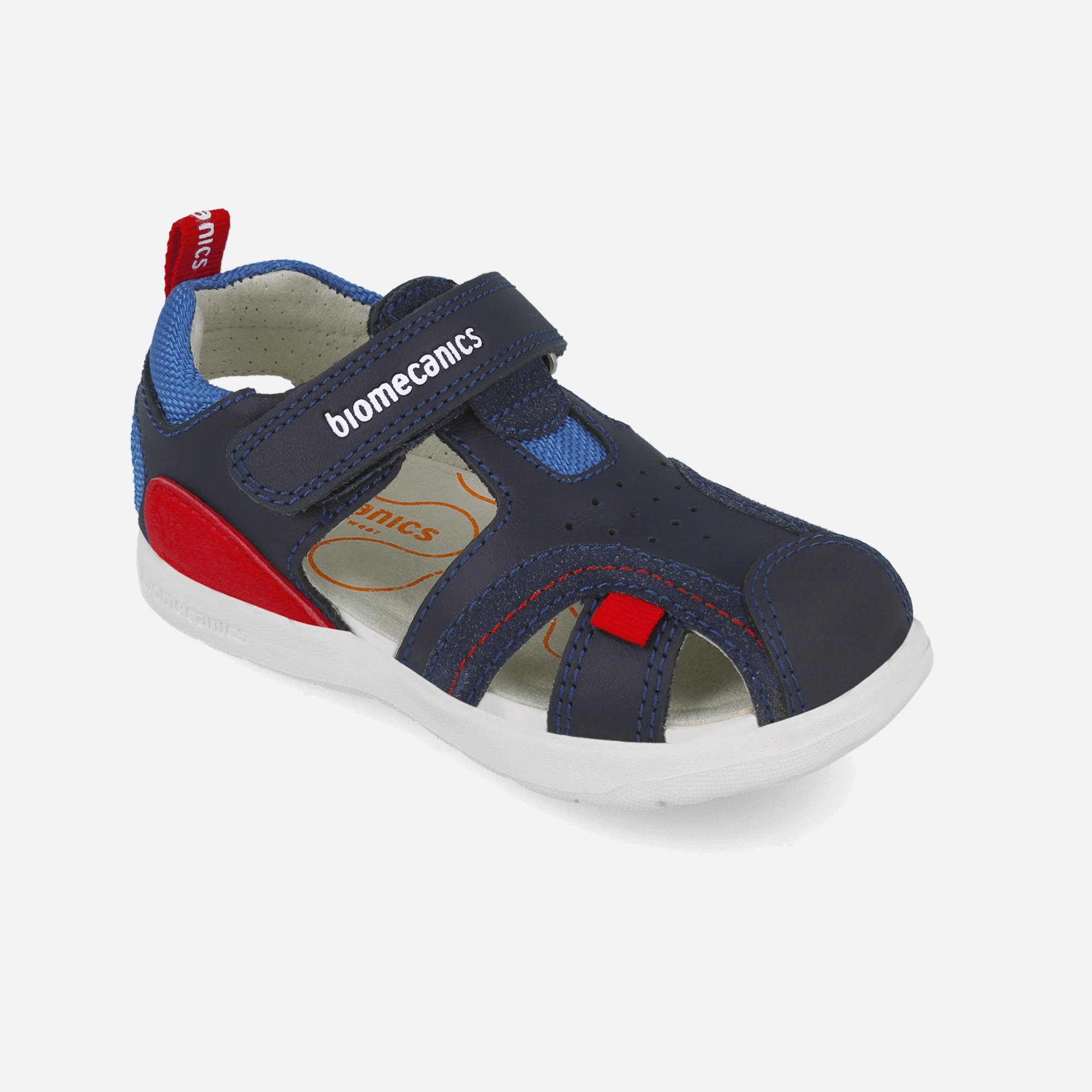 Sandalias Cerradas Niño Biomecanics 252213A Azul marino Cierre Adherente 4/6