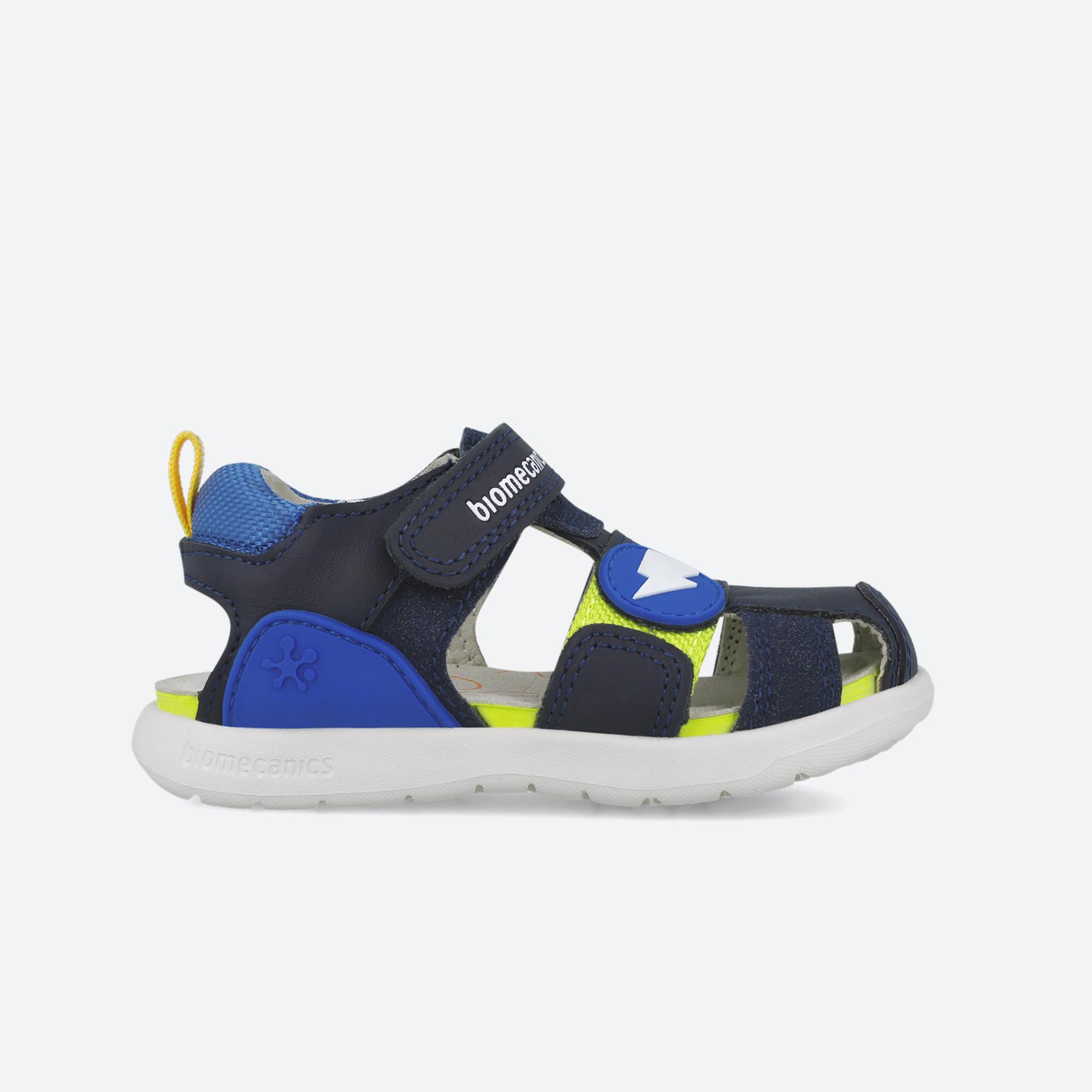 Sandálias fechadas menino biomecanics 252216a azul marinho fecho adesivo